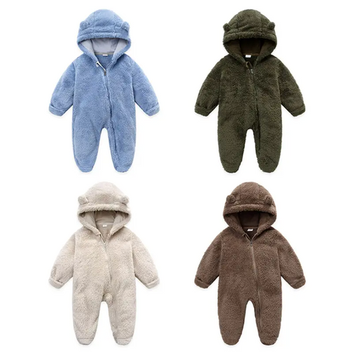 Baby Cozy Bear Winter Romper