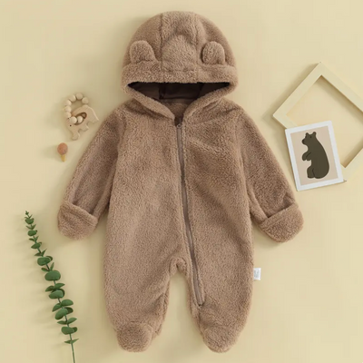 Baby Cozy Bear Winter Romper