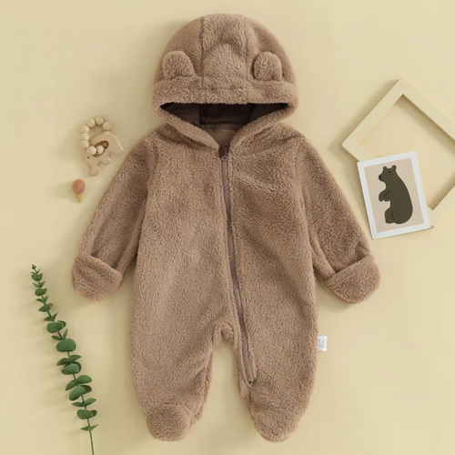 Baby Cozy Bear Winter Romper