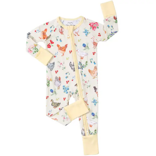 Soft Bamboo Zipper Baby Pajamas