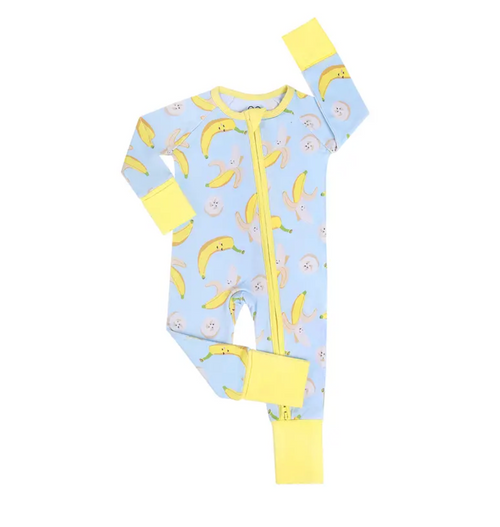 Soft Bamboo Zipper Baby Pajamas