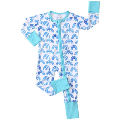 Soft Bamboo Zipper Baby Pajamas