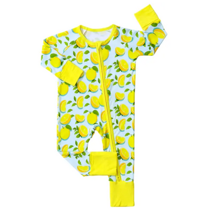 Soft Bamboo Zipper Baby Pajamas