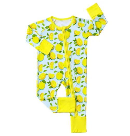 Soft Bamboo Zipper Baby Pajamas