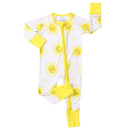 Soft Bamboo Zipper Baby Pajamas
