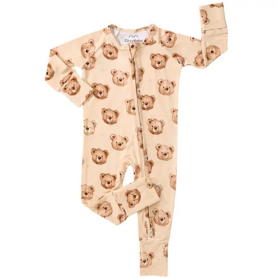 Soft Bamboo Zipper Baby Pajamas