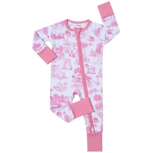 Soft Bamboo Zipper Baby Pajamas