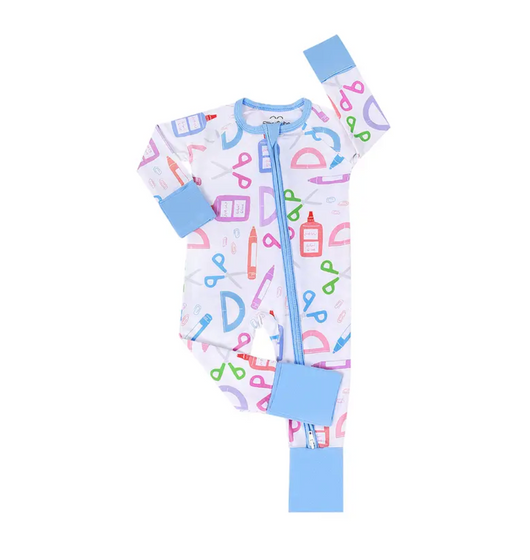 Soft Bamboo Zipper Baby Pajamas