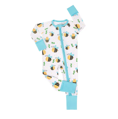 Soft Bamboo Zipper Baby Pajamas