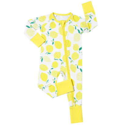 Soft Bamboo Zipper Baby Pajamas
